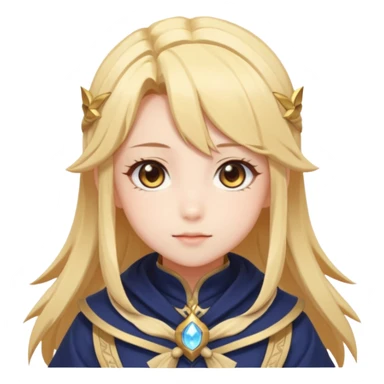 Cute Lumine from Genshin Impact in Photorealistic Hoyoverse Anime Style  sticker