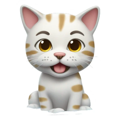 un gato bebiendo de agua de su fuente sticker