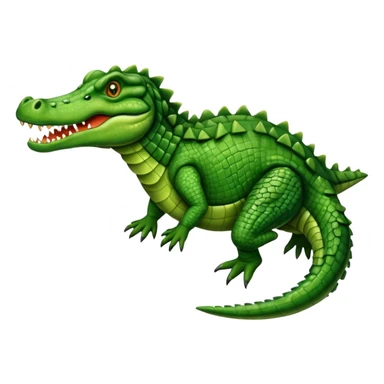 Galloping crocodile sticker