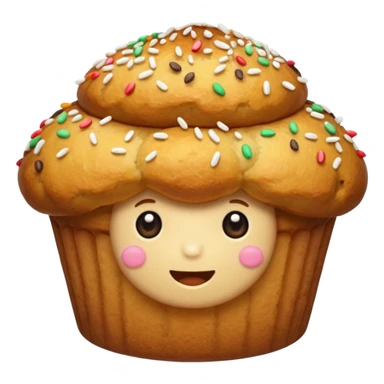 gold muffin sticker