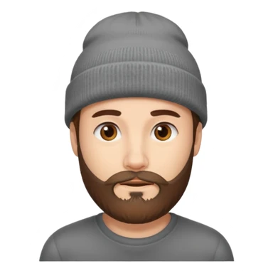 Man with Grey Beret – Brown beard, grey beanie.





 sticker