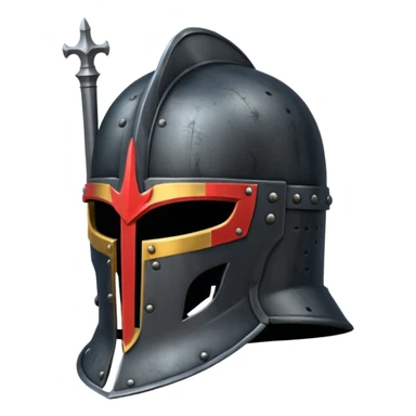 Black Knight helmet sticker