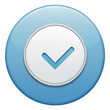 круг в котором белая галочка (галочка в круге) (ты заебал лица генерировать) sticker