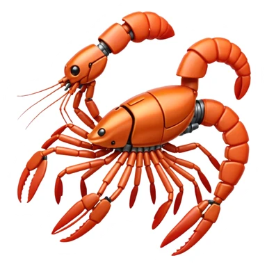 Shrimp mech sticker