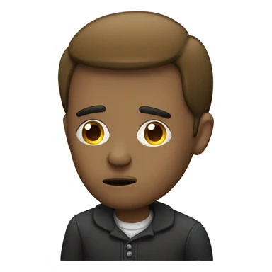 Persona triste con un cigarro  sticker