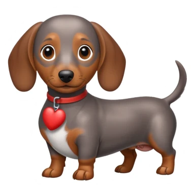 Dapple dachshund  sticker