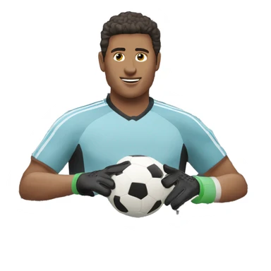 portero de futbol haciendo una parada con guantes sticker