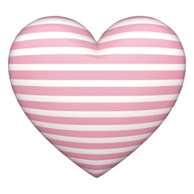 sakura heart with a striped pattern sticker