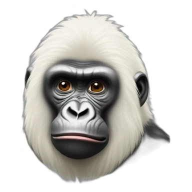 Gorila albino mandando un besos  sticker