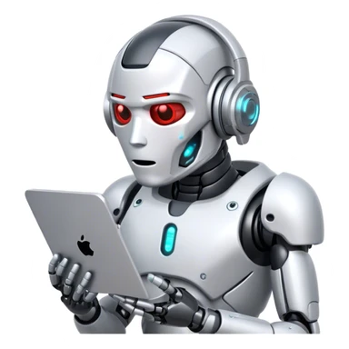 cyborg searching data sticker