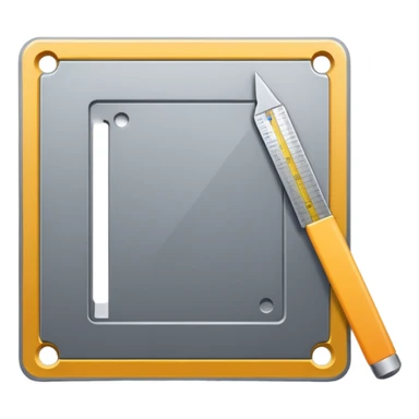 mac os icon square crop tool ruler sticker