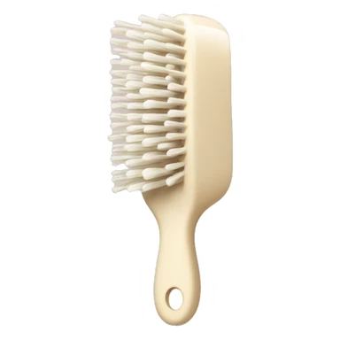 cream color hairbrush  sticker