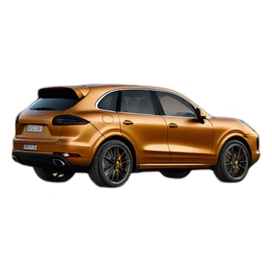 Porsche Cayenne in the sahara sticker