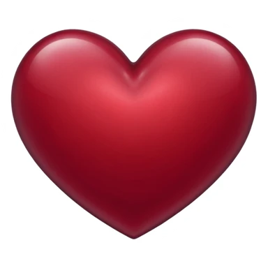 Corazón de color vino tinto sticker