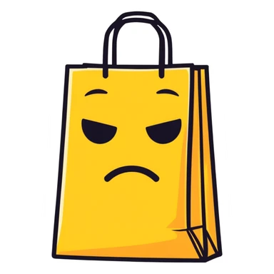 Tired emoji with bags under eyes sticker