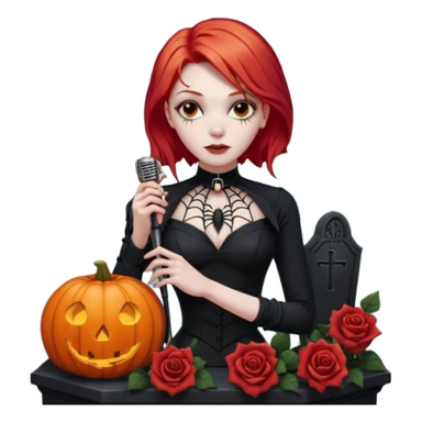 Chris motionless  🕸🦇🎃🥀⚰️🖤🪦🎶🎤👩‍🦰 sticker