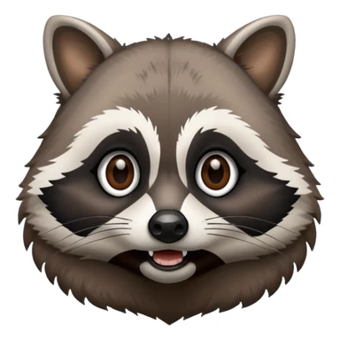 Eye roll raccoon sticker