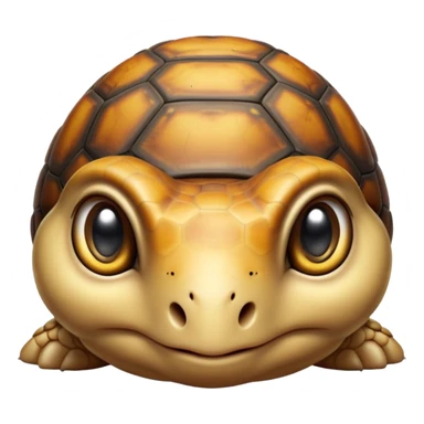 cinematic-baby tortoise-realistic--emoji,,-cute-wise-face-peering-ahead-with-calm-determination,-cute large-eyes-reflecting-centuries of wisdom, sticker