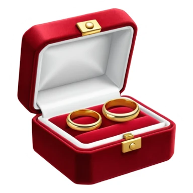 Couple of ring in red box sticker