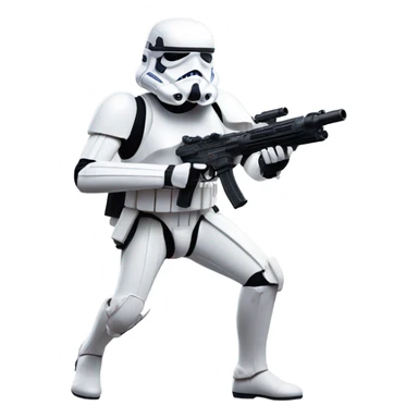 A stormtrooper fighting for the rebels  sticker