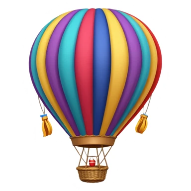 Balloon – Hot air balloon with colorful fabric sticker