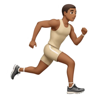 Une personne qui court à la vitesse sticker