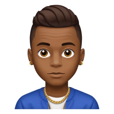 Soulja Boy Tell Em with dark brown hair sticker