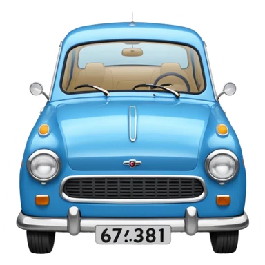 Trabant 601 blau sticker