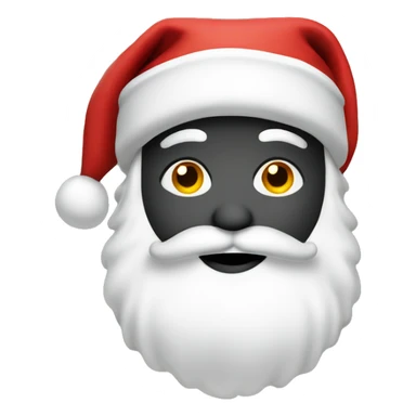 Santa with coal as a gift for bad kids sticker