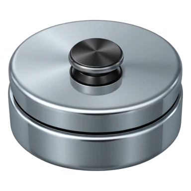 volume knob, straight on view sticker