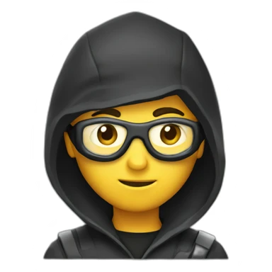 a scientist ninja sticker