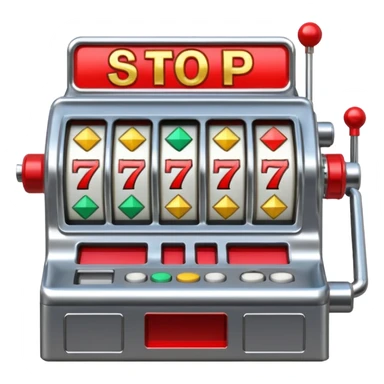 Slot machine, classic, 5 reels, , nothing written on it, the stop symbols are 7s, but in order letters P, R, O, P, O sticker