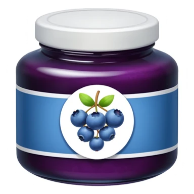 Blueberry jam sticker