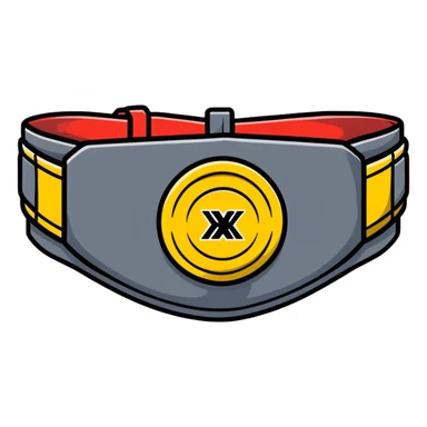 Boxing championship belt sticker