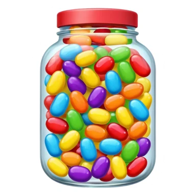 Jellybean jar sticker
