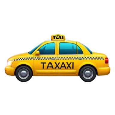 a neon taxi driving in a neon citya neon taxi driving in a neon city sticker