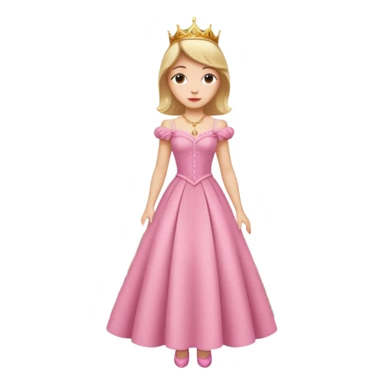 Parisian woman in a princess dress on the Eiffel tower sticker