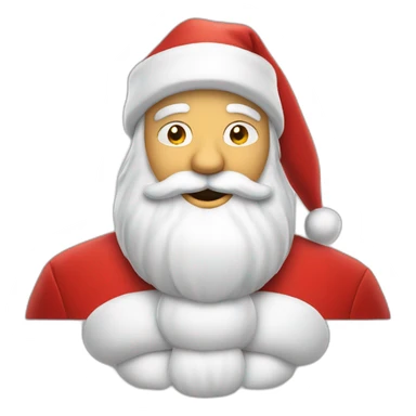Santa Claus Jolly Santa with his iconic red suit and white beard. sticker