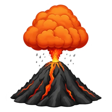 volcanic eruption  sticker