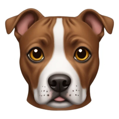 Staffie tout marron sticker