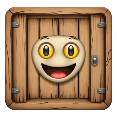 Wooden trap door sticker