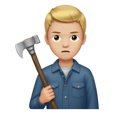 13 y/o Brian robeson at the beginning of Hatchet
struggling with his parents' recent divorce and harboring . He is angry, self-pitying
He is carrying a hatchet
He is in a single-engine plane with a pilot who soon suffers a heart attack, leaving Brian to navigate the crash and his new, harsh reality. sticker