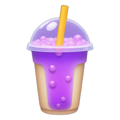 ultraviolet bubble tea sticker