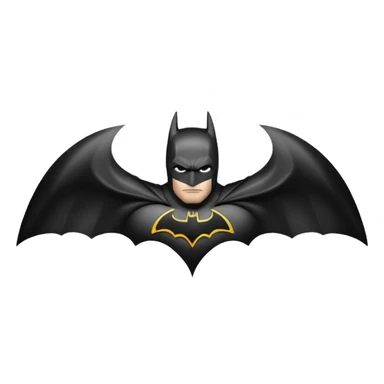 Batman logo Full black sticker