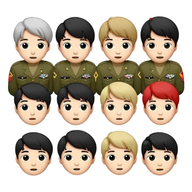 Puedes crear unos emoticonos de la banda de kpop BTS de su logo y el de Army sticker