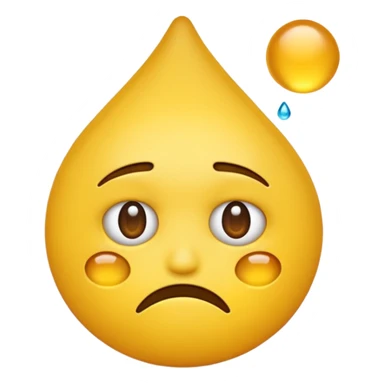 Emoji face sweating sticker