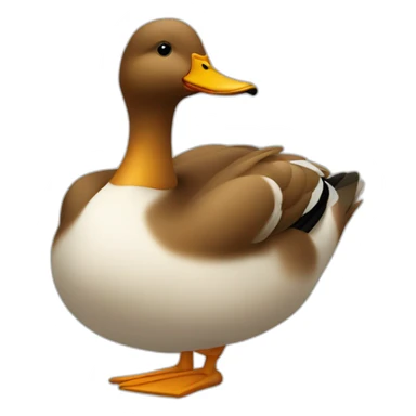 Un canard sur un canard sticker