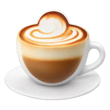 Cappuccino with turkey design in foam sticker