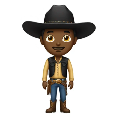 vaquero de negro sticker