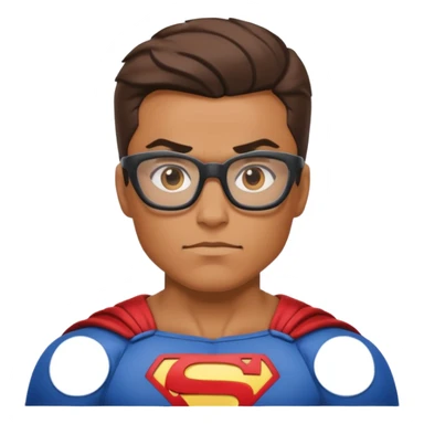 Glasses-Wearing super Heroe sticker